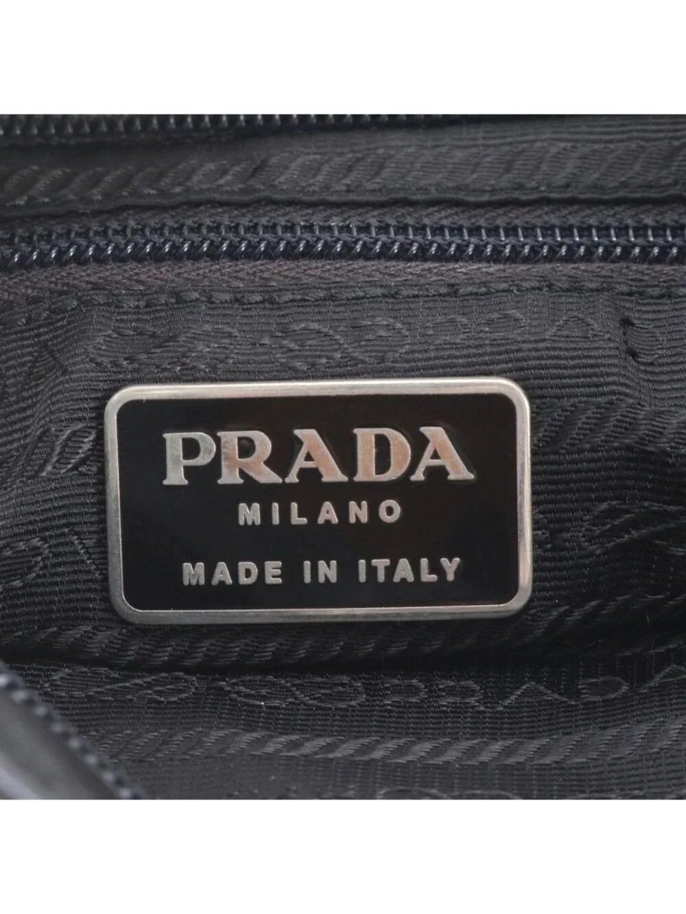 Prada White Tag Leather Shoulder Bag Crossbody Messenger Business Tote